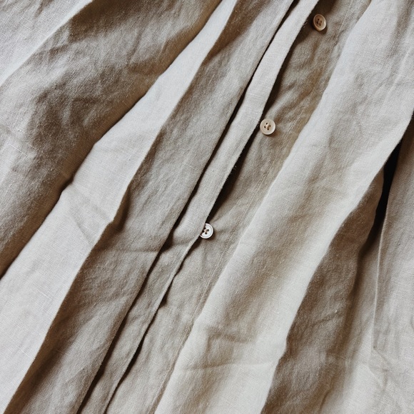 Wilfred Aritzia Eleta safari tan midi dress size XS - Picture 5 of 6